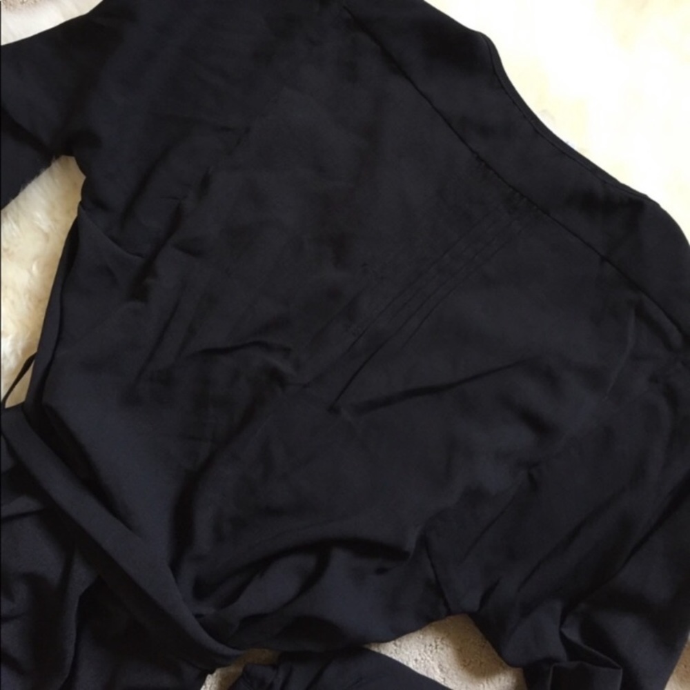 Adelyn Rae Black Tie-Waist Shirtdress - Picture 7 of 7